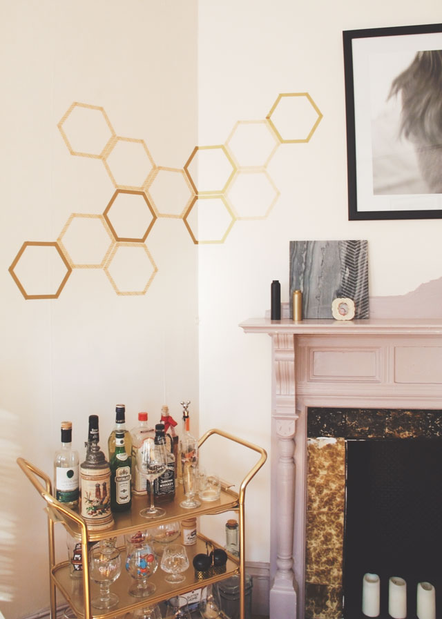 How to Make a Totally Removable Honeycomb Wall Decal Idle Hands Awake