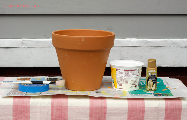 DIY Dipped Flower Pot | Jade and Fern