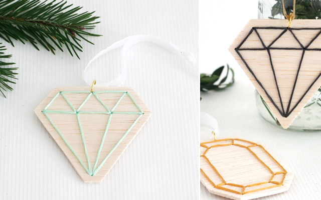 DIY Faceted Gemstone Ornaments, v.2 || Jade and Fern