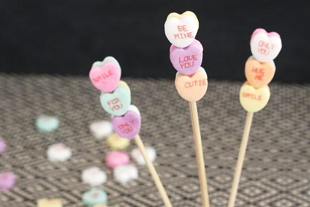 DIY Candy Heart Dessert Toppers || Jade and Fern