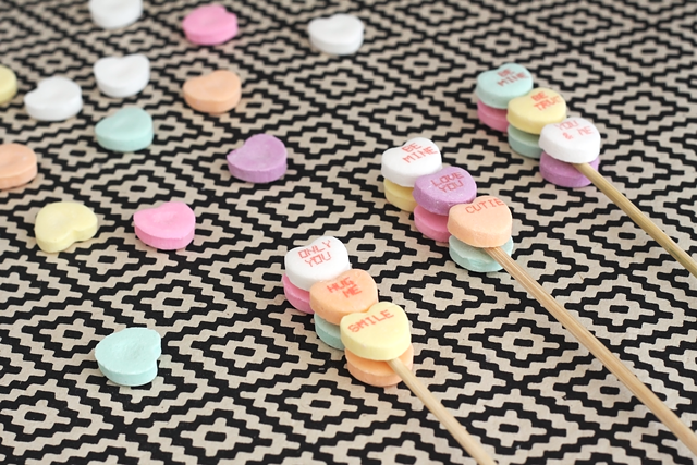 DIY Candy Heart Dessert Toppers || Jade and Fern