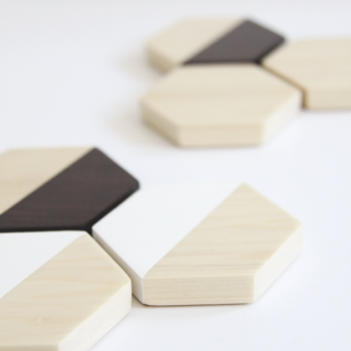 DIY Wood Hexagon Coasters || Idle Hands Awake