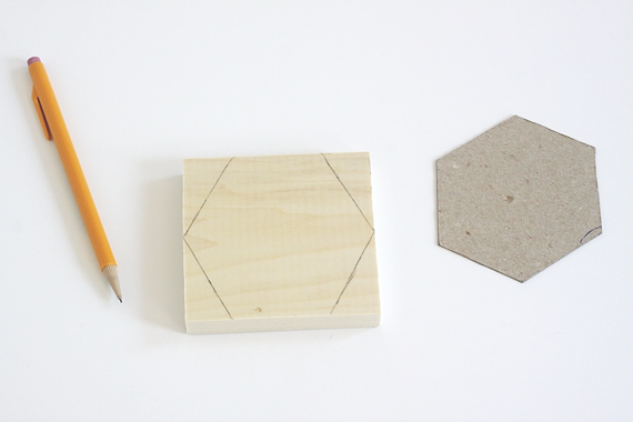 DIY Wood Hexagon Coasters || Jade and Fern