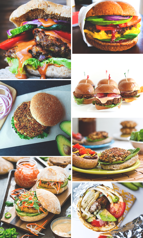 7 Vegan Burgers for Your Memorial Day Cookout || via Jade and Fern