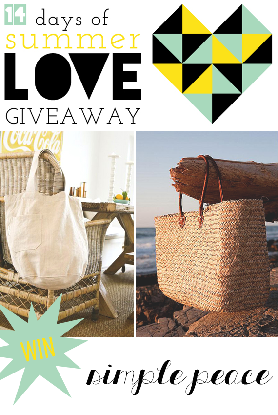 Win Two Bags by Simple Peace via Jade and Fern || #14daysoflove