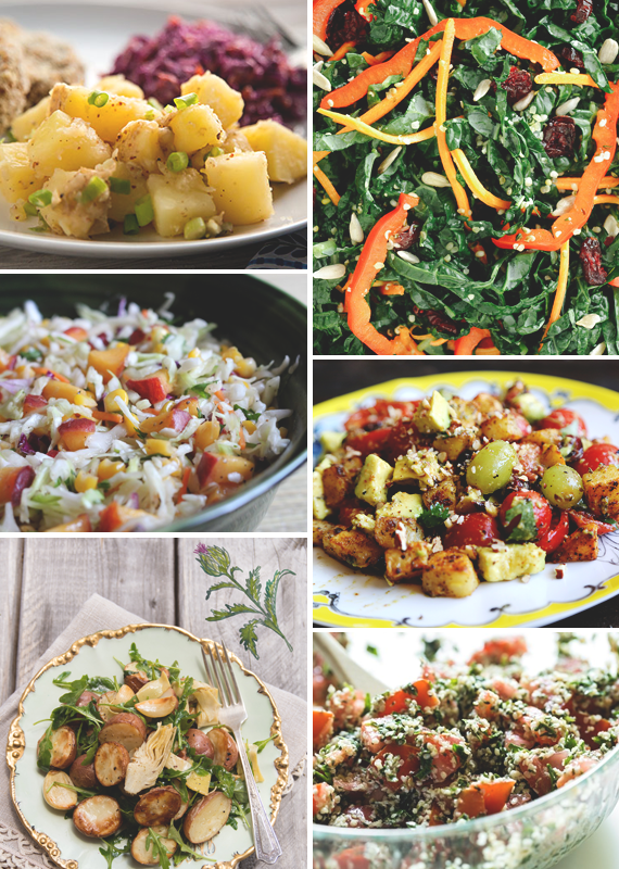 6 Vegan & Gluten Free Salads for Labor Day || via Jade and Fern