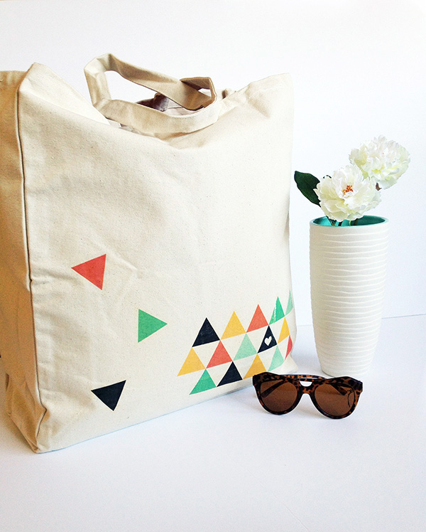 DIY Printed Tote Bag by Make and Tell