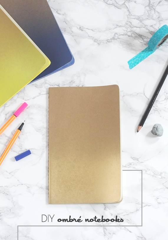 DIY Ombre Notebooks by Jade and Fern