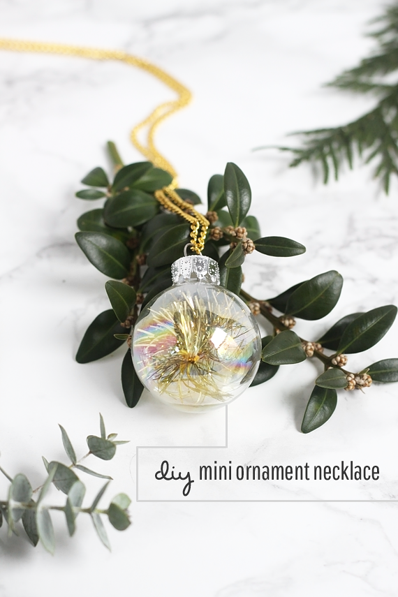 DIY Mini Ornament Necklace by Jade and Fern