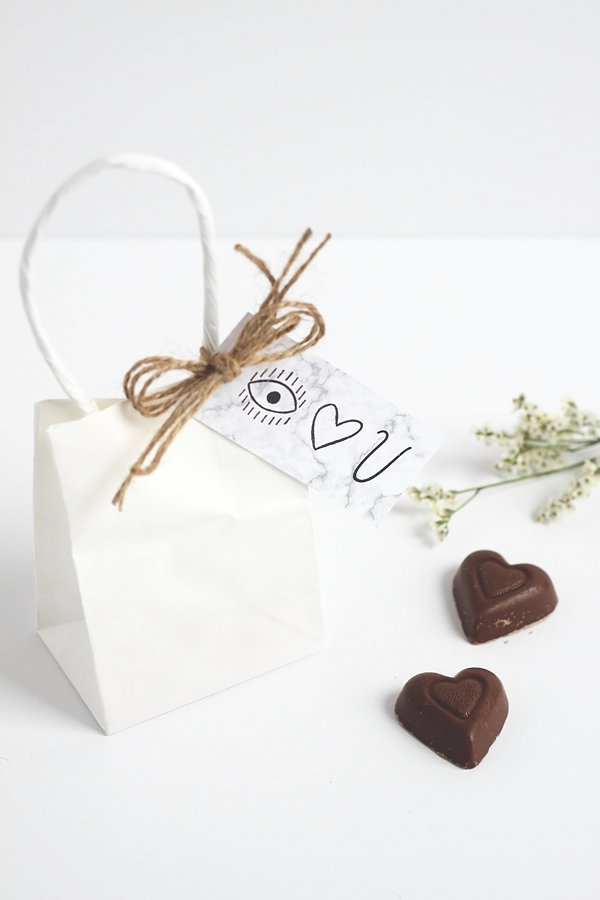 Printable Valentine's Day Gift Tags by Jade and Fern and Make and Tell