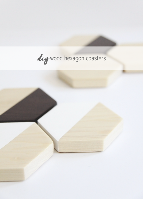DIY Wood Hexagon Coasters by Idle Hands Awake