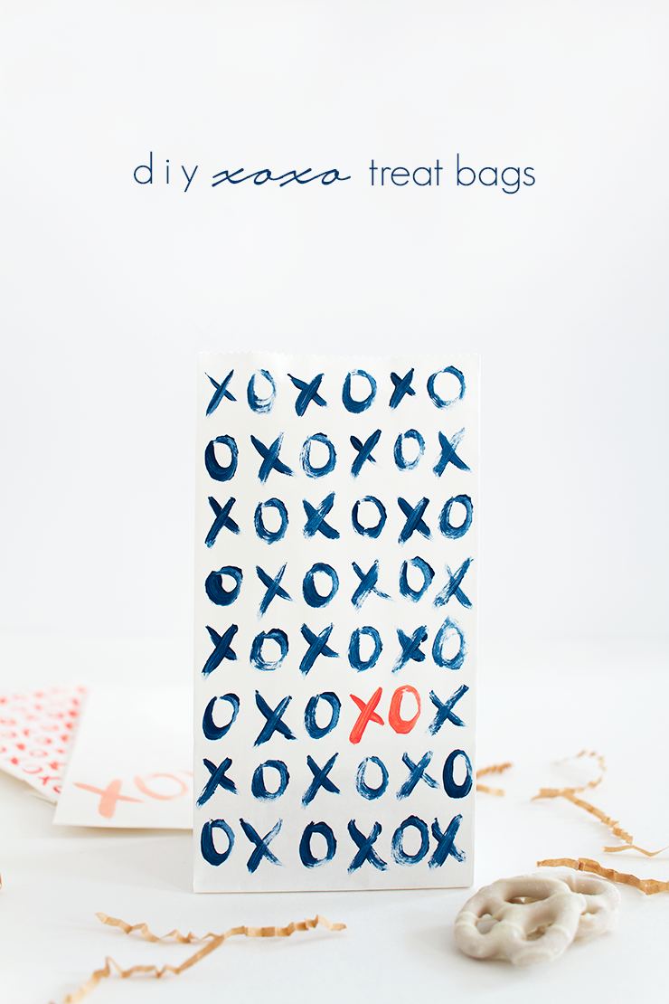 DIY XO Valentine's Day Treat Bags by Idle Hands Awake