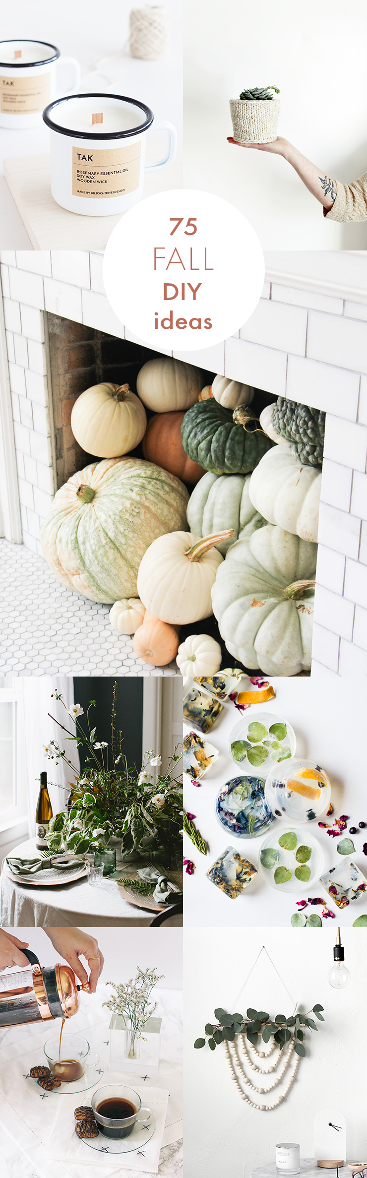 Eat, drink, decorate, and hygge your way into the season with these 75 cozy fall DIY projects.