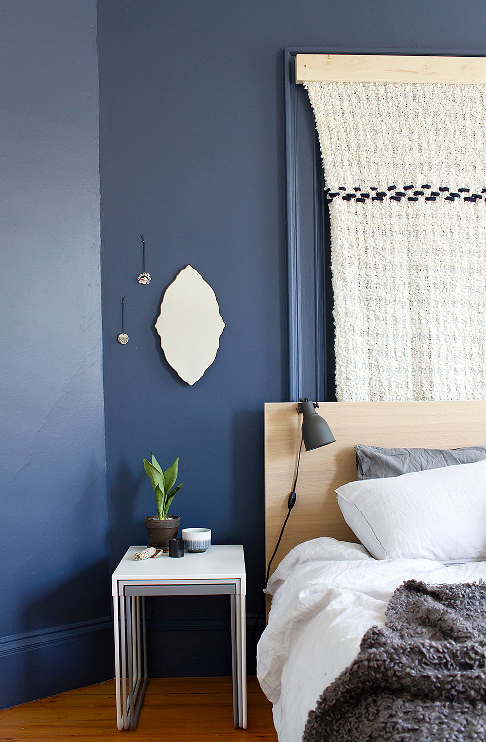 Moody Blue Bedroom Makeover