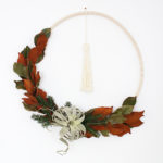 DIY Boho Winter Hula Hoop Wreath