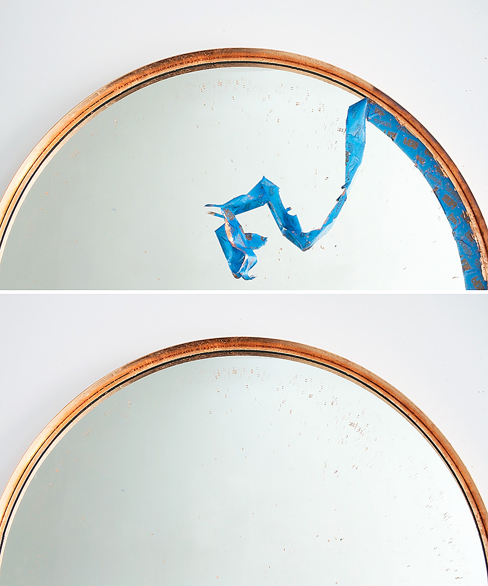 You can turn any plain mirror into a DIY copper mirror on a budget using just copper leaf and a paintbrush. The perfect inexpensive craft for a high-end look!
