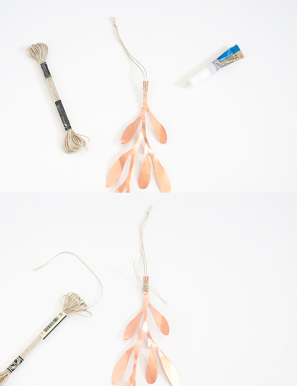 DIY Copper Mistletoe @idlehandsawake
