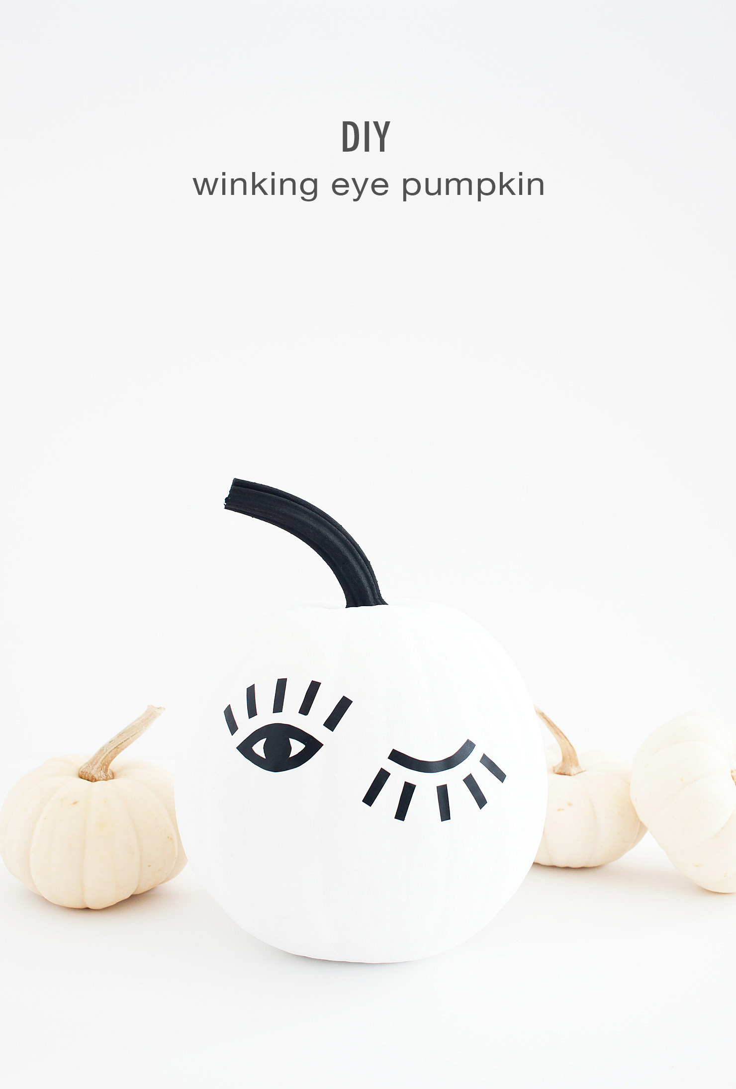 DIY winking eye pumpkin @idlehandsawake