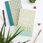 How to use Cane Webbing to Make DIY Rattan Notebooks