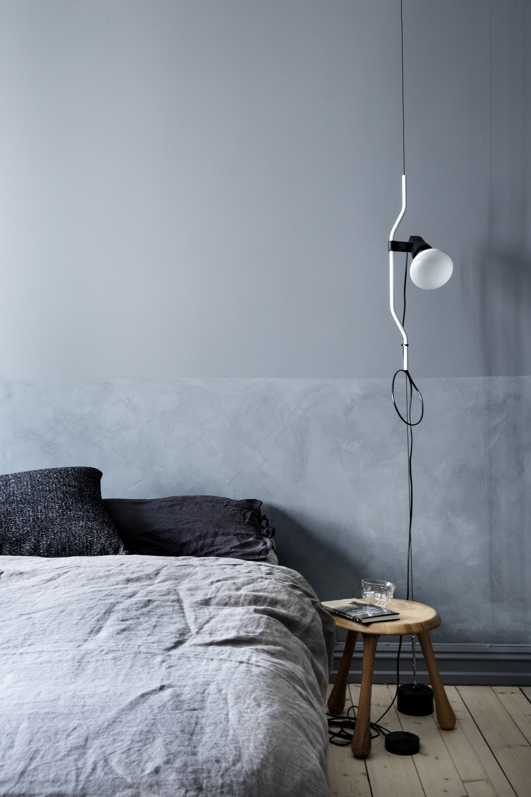 Moody Blue Bedroom Inspiration / Line Klein Studio