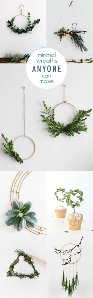 Minimal DIY Wreath Ideas Anyone Can Make Idle Hands Awake