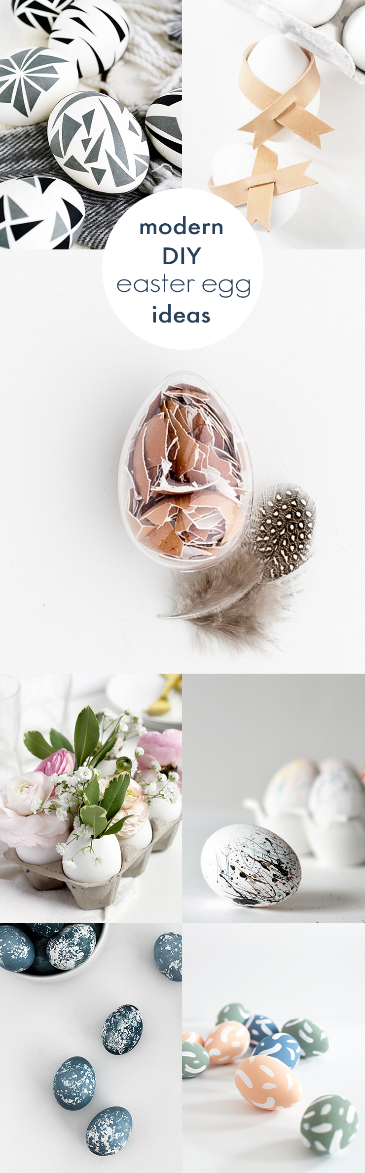 You'll love these sweet and simple modern DIY Easter egg ideas. Click through for more!