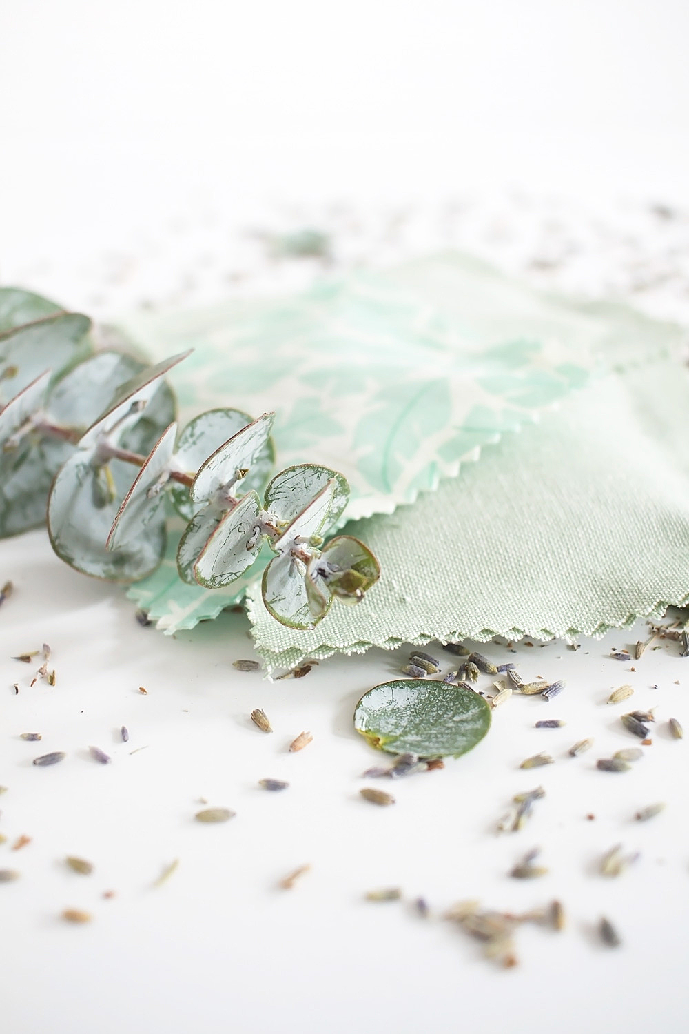 Make these DIY lavender eucalyptus sachets in just 30 minutes using fabric glue!