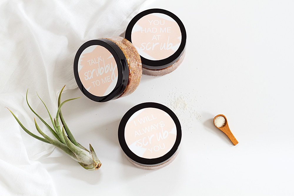 Punny Body Scrub Printables for your Galentines